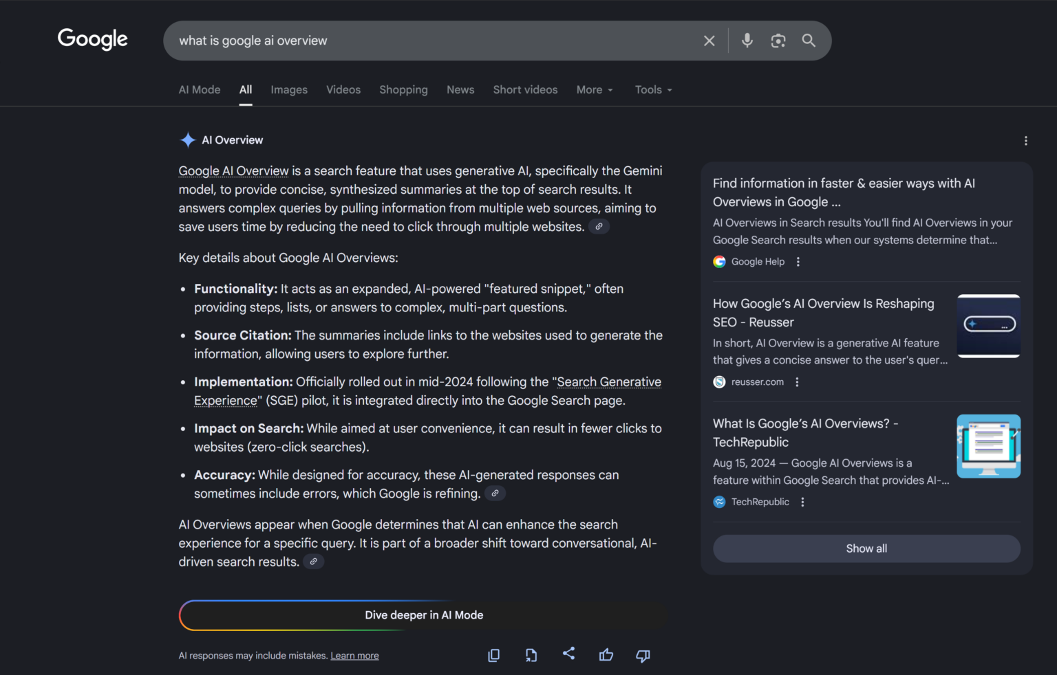 Overview Mode Google AI Mode vs. AI Overview: Differences and When to Use Each - AI ...